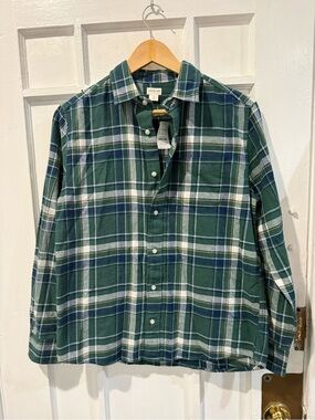 Crewcuts Green Plaid Button-Up Shirt